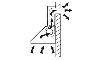 COOKOLOGY ELITE905BK 90cm Black Angled Designer Chimney Cooker Hood and Filters - Figure 2