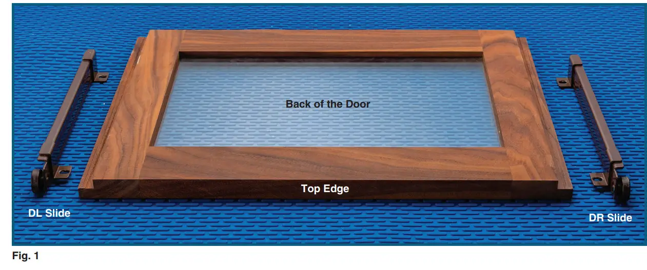 ROCKLER 25724 Barrister Bookcase Door Slide - Figure 2