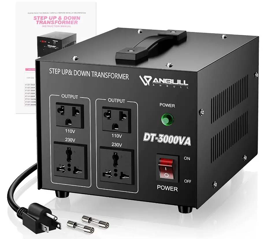Anbull Voltage Converter Transformer Instruction Guide