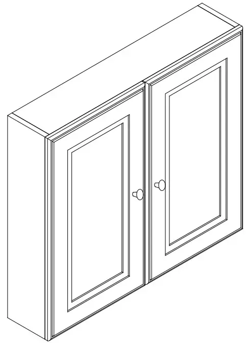 better bathrooms Westbury 667mm Mirror Cabinet -