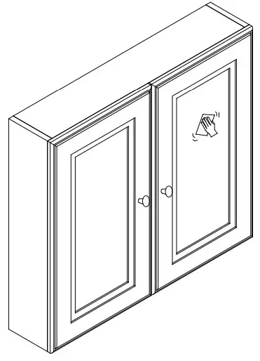 better bathrooms Westbury 667mm Mirror Cabinet -cleaning agents2