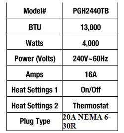 King Electric PGH2440TB 3750-watt 240-volt Garage Heater with Mounting Bracket (01)