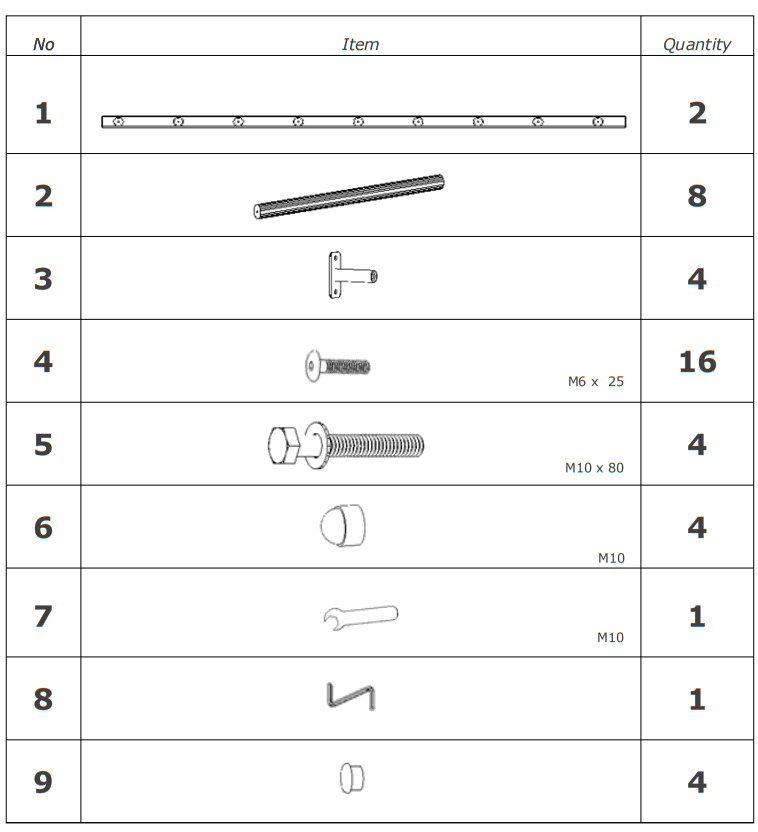 BenchK 210 Wall Bar with Pull Up Bar - Fig2