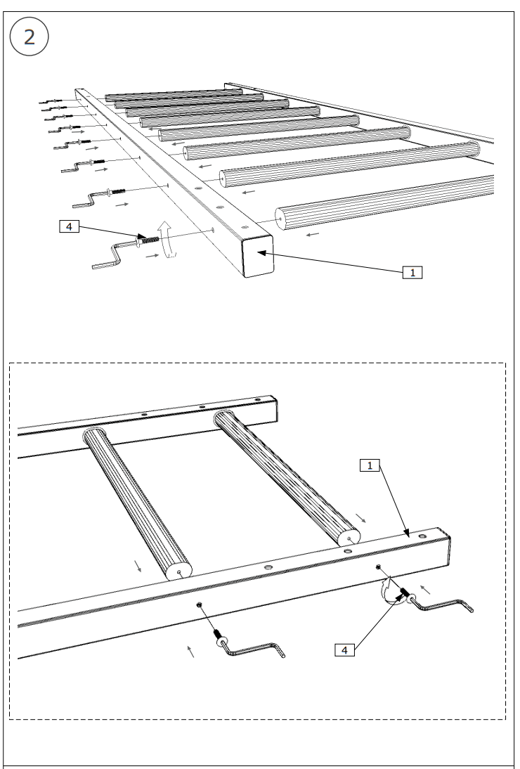 BenchK 210 Wall Bar with Pull Up Bar - Fig4