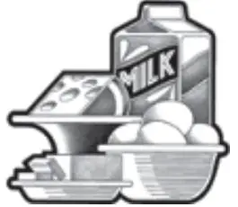 Continental Edison CECUF235NFW 238L Freezer User Manual - Dairy foods and eggs