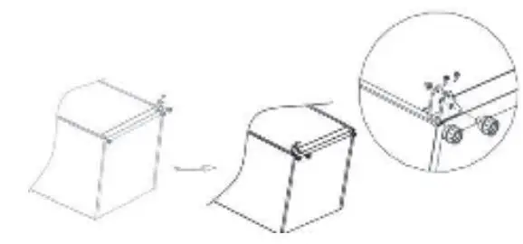 Continental Edison CECUF235NFW 238L Freezer User Manual - Remove the screws