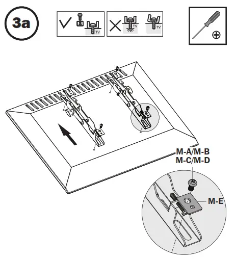 TRIPP-LITE - Attaching the Mounting Brackets to the Display