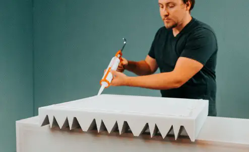 t akustik WAW-7 Flock Melamine LG - E CAULK GUN