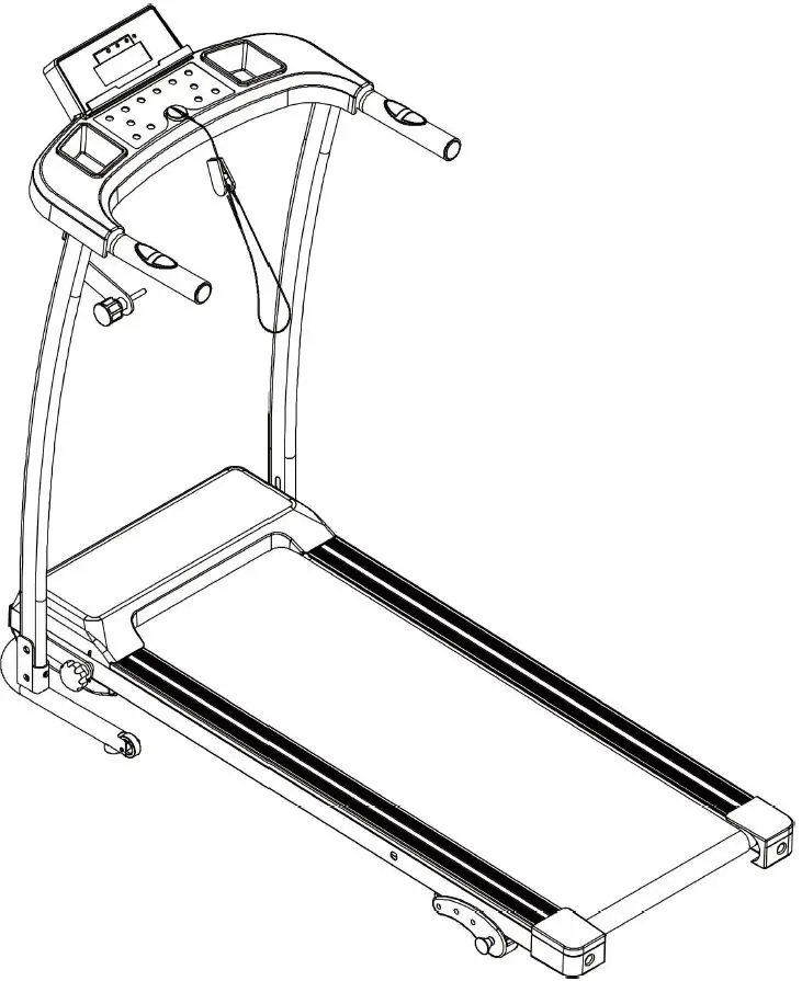 Kahomvis FYC-QPW9-05E1 Black Steel Foldable Electric Treadmill
