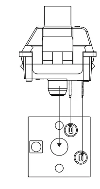 3inuS EE01 Mechanical Keyboard with 5 Port Hub - Fig 1