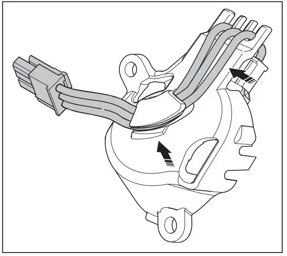 Husqvarna Exhibit 8 Connectivity Device - Attach the wires to the holder for the Husqvarna