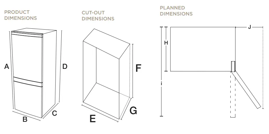 FORTE F12BFRES450R 450 SERIES 24 Inch Retro Bottom Mount Refrigerator - Fig
