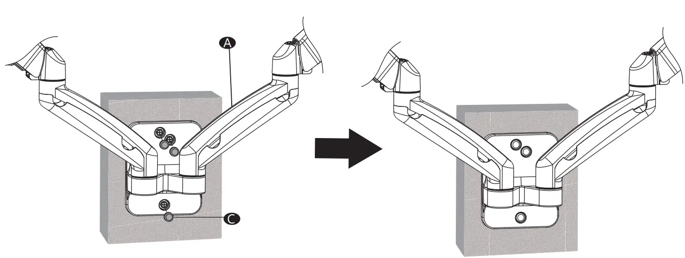 WALI GSWM002 Dual Monitor Wall Mount - fig 8