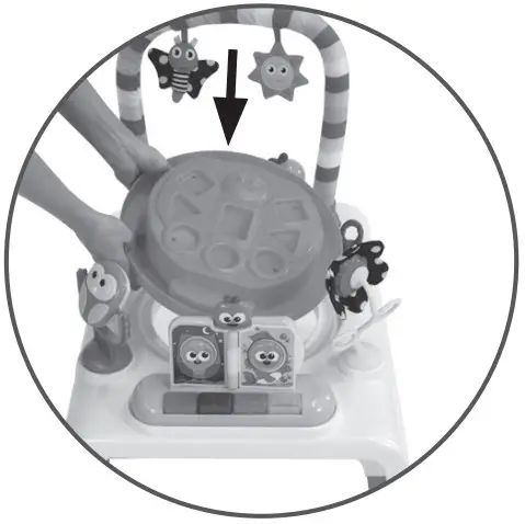 Stand Activity Centre upright.