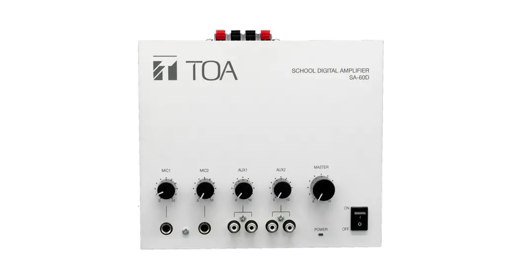 Toa Sa-60d School Digital Amplifier Instruction Manual