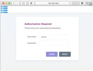 R102FG - Login to background Management Interface 2