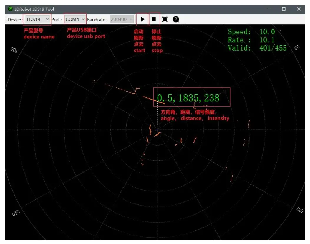 Using LdsPointCloudViewer software under Windows