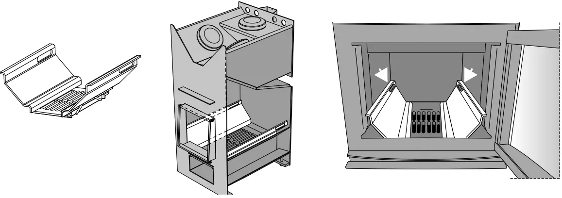 Combustion air channels