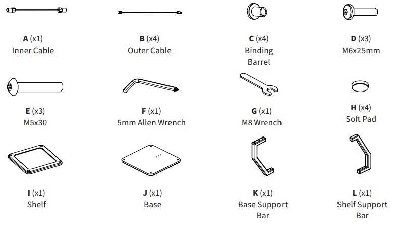 VIVO-STAND-TEN01W-White-Floating-Speaker-Stand-fig-2