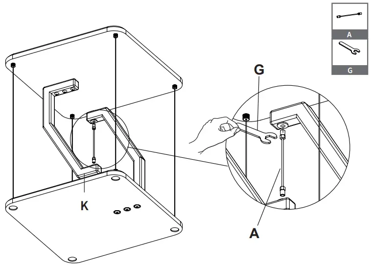 VIVO-STAND-TEN01W-White-Floating-Speaker-Stand-fig-6