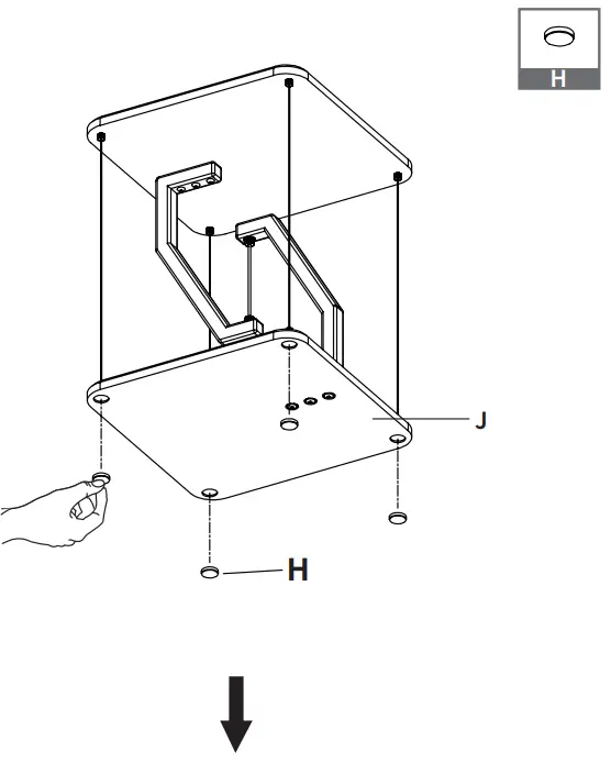 VIVO-STAND-TEN01W-White-Floating-Speaker-Stand-fig-8