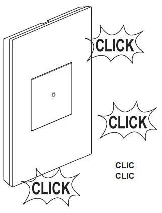 legrand Wireless Smart Switch with Netatmo WNAL23 - Snap wall plate to frame