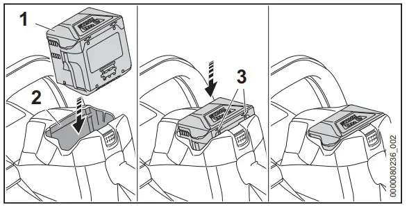 STIHL HSA 60.0 Cordless Hedge Trimmer - Removing and Fitting the Battery