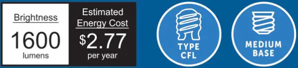 UTILITECH-5189727-100W-CFL-Non-Dimmable-DayLight-Bulb-fig-1