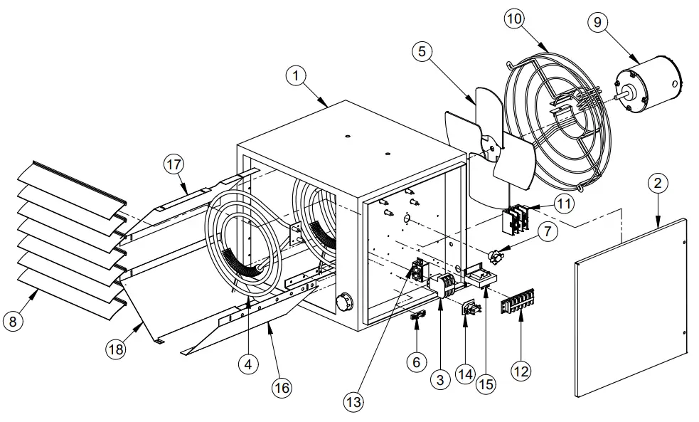 THERMON GX Series Forced Air Heaters Heavy Duty - Diagram