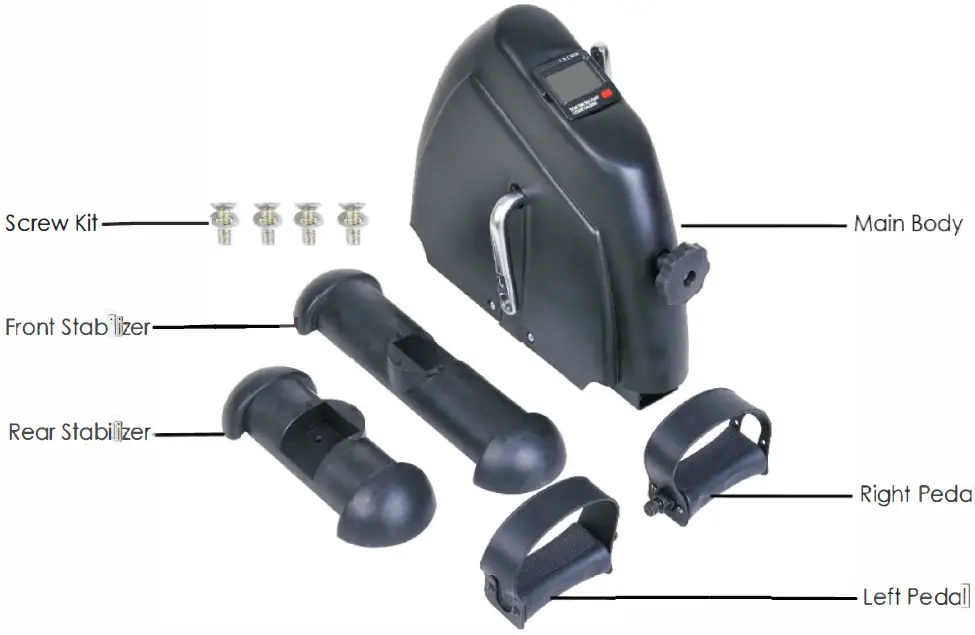 JAXPETY Portable Mini Desk Exercise Bike 02