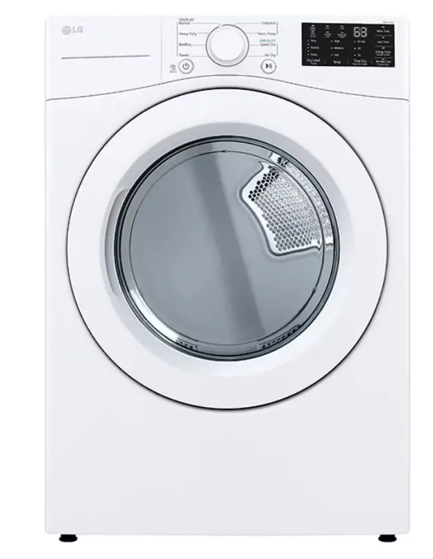 LG DLE3470W 7.4 Cu. Ft. Stackable Smart Electric Dryer