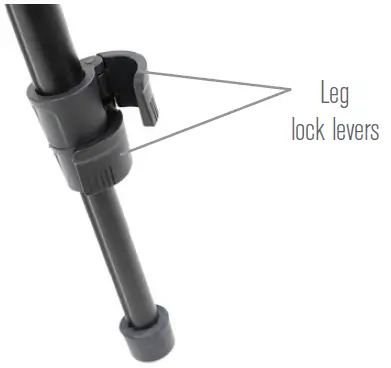 CELESTRON 93612 Ultima Pan Tilt Head Tripod ADJUSTING THE LEG LENGTH