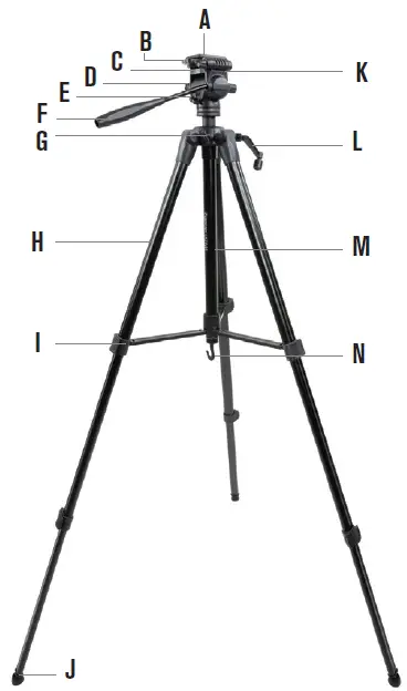 CELESTRON 93612 Ultima Pan Tilt Head Tripod features