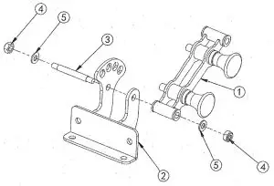 FORCE USA USA F-G20-TVMOUNT TV Mounting - Assembly step 1