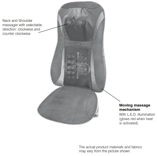 Homedics MCS-840HA_EN Shiatsu Elite Massage Cushion with Heat Instruction - FCC Statement