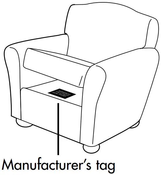 Sofa-Manufacturer’s-tag