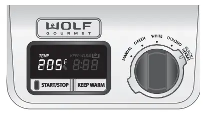 WOLF WGKT100S True Temperature Electric Kettle - HERBAL