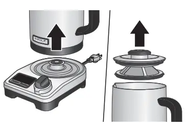 WOLF WGKT100S True Temperature Electric Kettle - Remove
