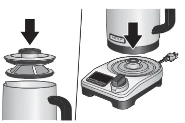 WOLF WGKT100S True Temperature Electric Kettle - vessel