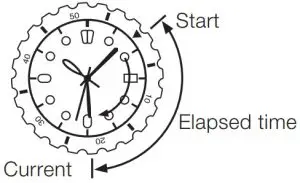 watch has a rotary bezel