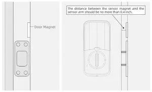 CSLP 402C Wi-Fi Smart Lock --Door Magnetic Switch