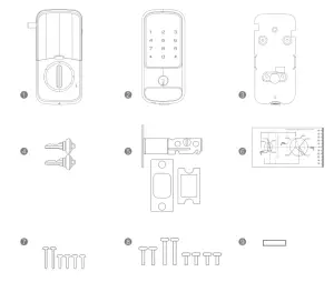 CSLP 402C Wi-Fi Smart Lock --pare And Accessorys