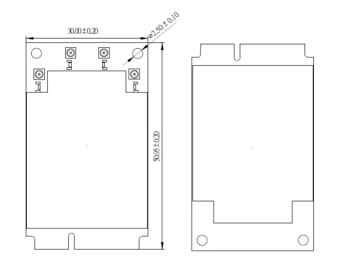 AsiaRF AW7915-NP1 WiFi6 Mini PCIe Module 4T4R fig1