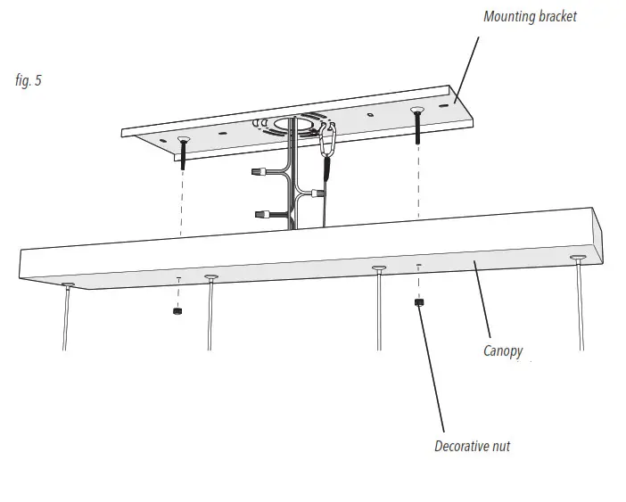 artika HOL4P HD2 4 Light LED Pendant  Hologram 4- Fig 5