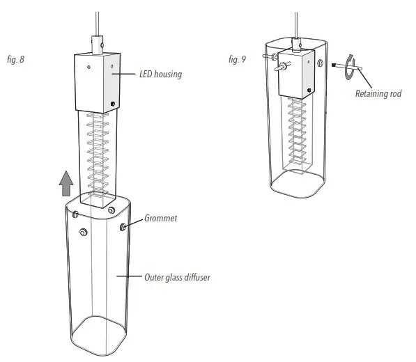 artika HOL4P HD2 4 Light LED Pendant  Hologram 4- Fig 8