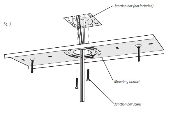 artika HOL4P HD2 4 Light LED Pendant  Hologram 4- INSTALLATION