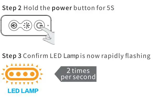 Qingdao Tumu Technology BLDRGB05 Tabletop Atmosphere Light User Manual - How to set light as rapidly flashing