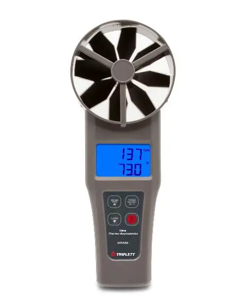 TRIPLETT CFM400 Large Vane CFMCMM Thermo Anemometer - Cover