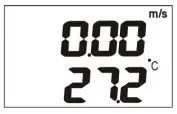 TRIPLETT CFM400 Large Vane CFMCMM Thermo Anemometer - Operation