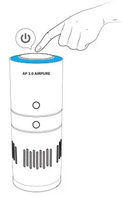 BLAUPUNKT AP 3.0 AIRPURE - The Power Supply Indicator Is On